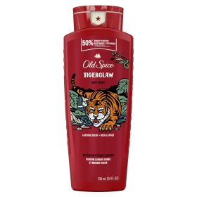 Old Spice Body Wash for Men, Tiger Claw, Long Lasting Lather, All Skin Types, 24 fl oz