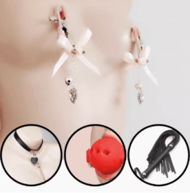 Nipple Clamps Punish The Nipple By Stimulating The Clitoris Bells (Option: C)