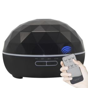 Ultrasonic aroma diffuser mute colorful night light (Option: Black-US WiFi)