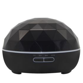 Ultrasonic aroma diffuser mute colorful night light (Option: Black-AU)