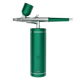 Oxygen Injection Skin Spray High Pressure Nano Mist Sprayer Facial Cleansing Moisturizing Beauty (Option: Forest Green)