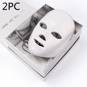 Beauty Instrument Beauty Skin Mask Instrument Seven-color Photon Rejuvenation (Option: With original packaging 2PC-EU)