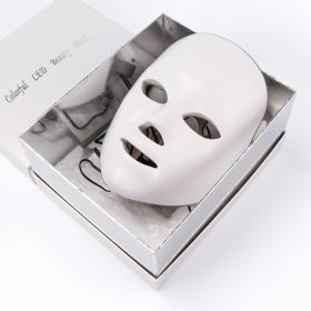 Beauty Instrument Beauty Skin Mask Instrument Seven-color Photon Rejuvenation (Option: With original packaging-UK)