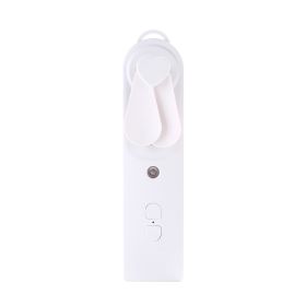 Handheld Mini Fan Moisturizing Spray Moisturizing Meter (Option: White-USB)