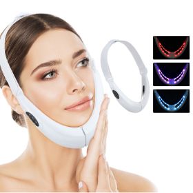 New Micro-current Color Light Beauty Face Slimming Instrument (Color: White)