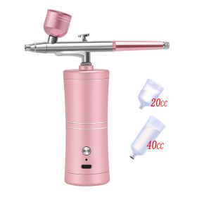 Gradual Enhancement Airbrush Integrated Machine Airbrush Model (Option: Pink-USB)